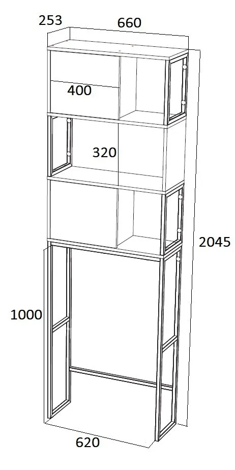 Шкаф ГРАНЖ ЛОФТ/GRUNGE LOFT 200*66 дуб вотан