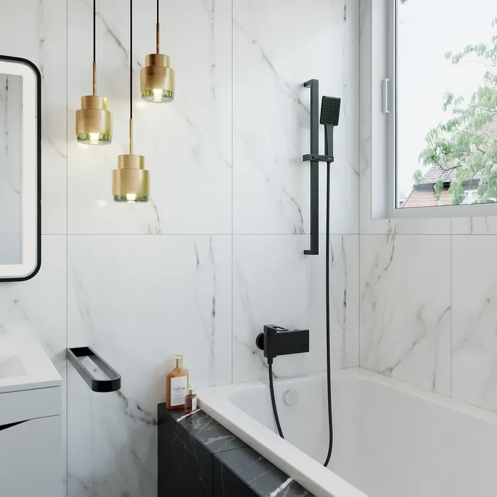 Стойка для душа IDDIS Слайд кнопка черный SLI70BLi17