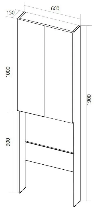 Шкаф ГАУЛА/Gaula 60Н 2д.черный