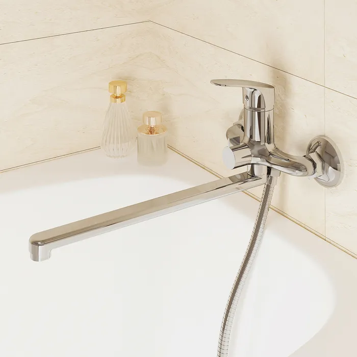 Смеситель для ванны MILARDO Симп длинный излив SIMSB02M10