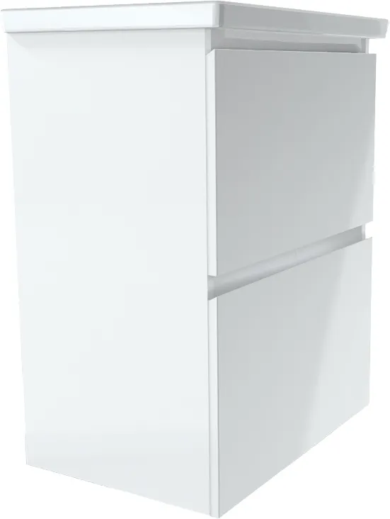 Тумба АРИС 2/New Aris 60П 2я. белый глянец