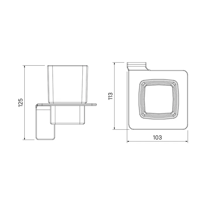 Подстаканник одинарный IDDIS SLISCG1i45