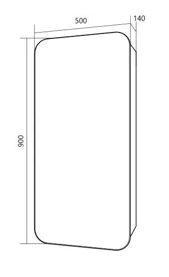 Зеркало-шкаф Nuvo 50