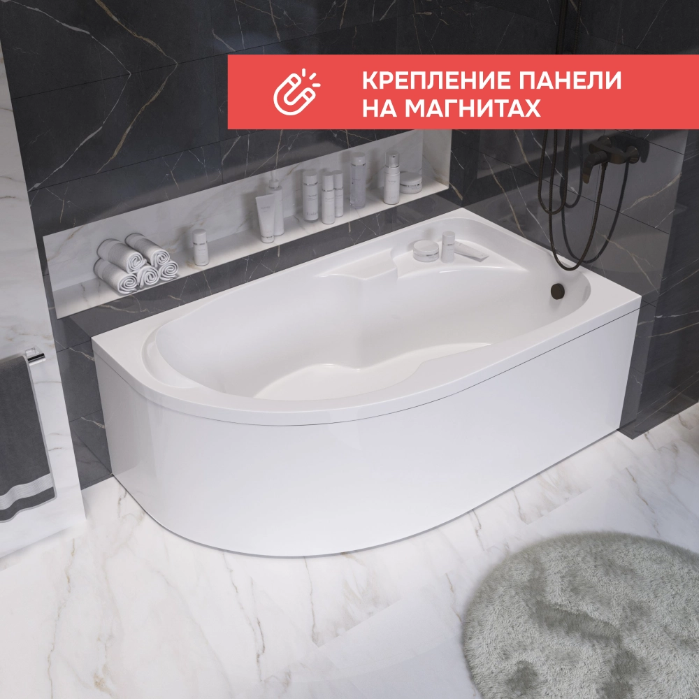 Ванна "DIANA" 150x90 R Комплект Премиум