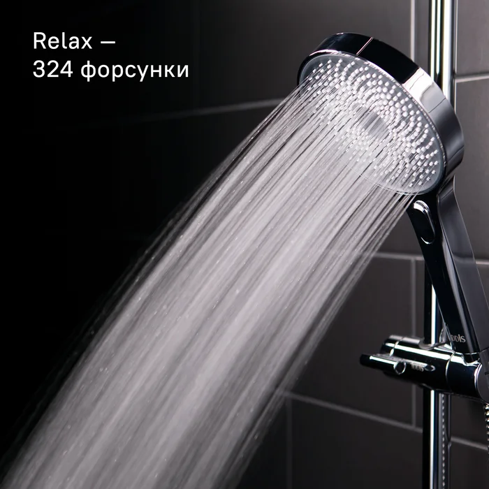 Душевой гарнитур с верхней лейкой IDDIS СпаХоум кнопка SPA3F0Ci76