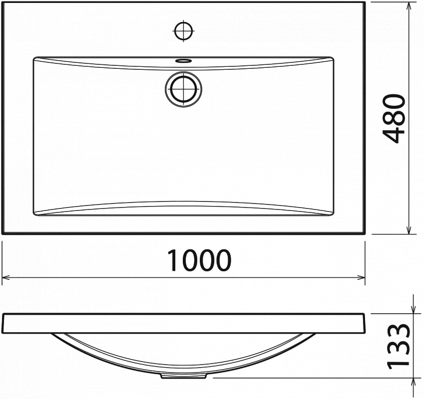 Умывальник Анита 1000