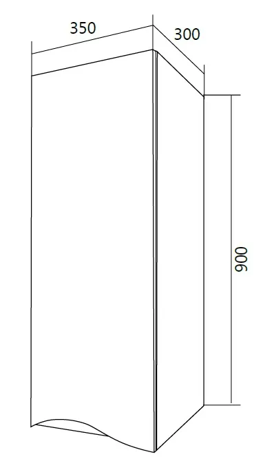 Пенал Этюд 35П 1д. белый глянец
