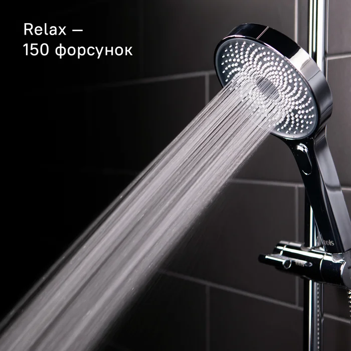 Душевой гарнитур с верхней лейкой IDDIS СпаХоум кнопка SPA3F0Ci76