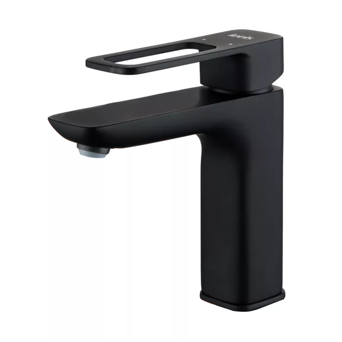 Смеситель для раковины IDDIS Слайд черный SLIBL00i01