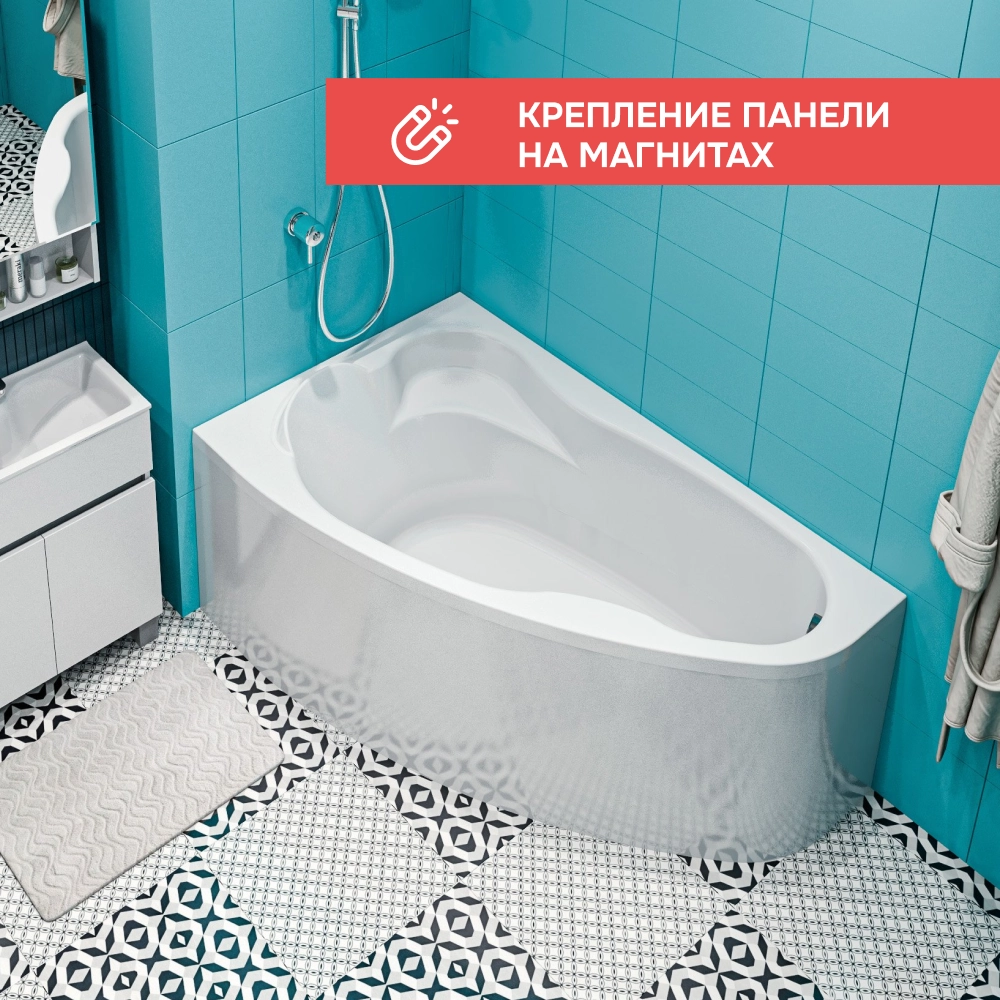 Ванна "Lil" 140*90 L Комплект Премиум