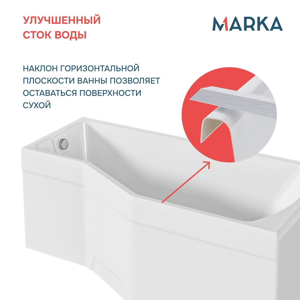 Ванна "Convey" 150*75 R Комплект Премиум