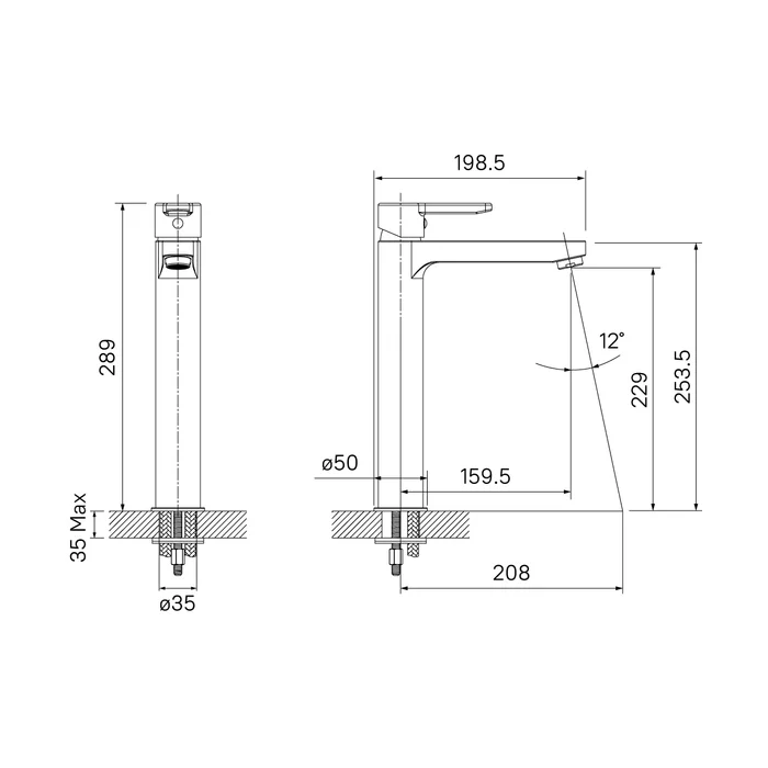 Смеситель для раковины IDDIS Сена высокий SENSB01i01