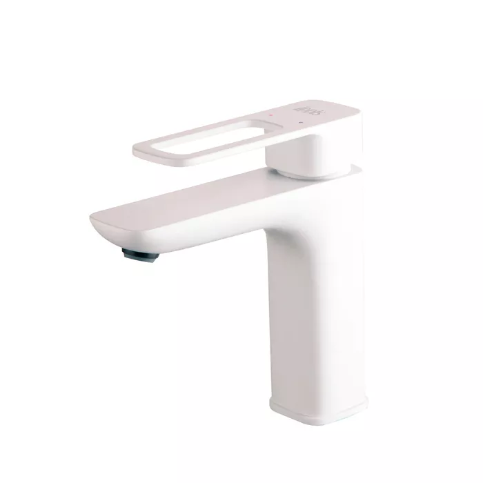 Смеситель для раковины IDDIS Слайд белый SLIWT00i01