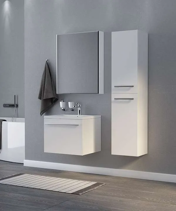 Пенал Соната 35П 2д.б/к белый глянец R