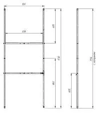 Рама разборная ПУ 1800х750