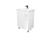 Тумба под раковину НУВО/Nuvo 60Н 1д. белый глянец