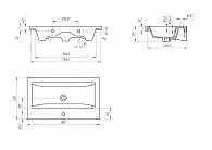 Раковина Como 80