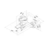 Смеситель для ванны IDDIS Zodiac X ZDXSB02i02WA
