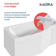 Ванны Ванна "Convey" 170*75 L Комплект Премиум