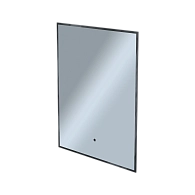 Зеркало Shape Strict (500х700х30) прямоугольник черный К01 LED датчик