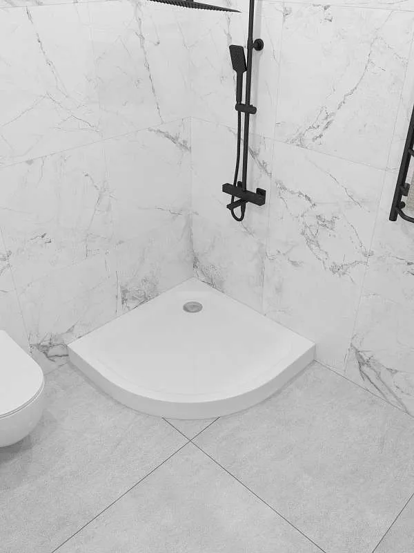 Поддон "Tondo" полукруг.100*100 комплект