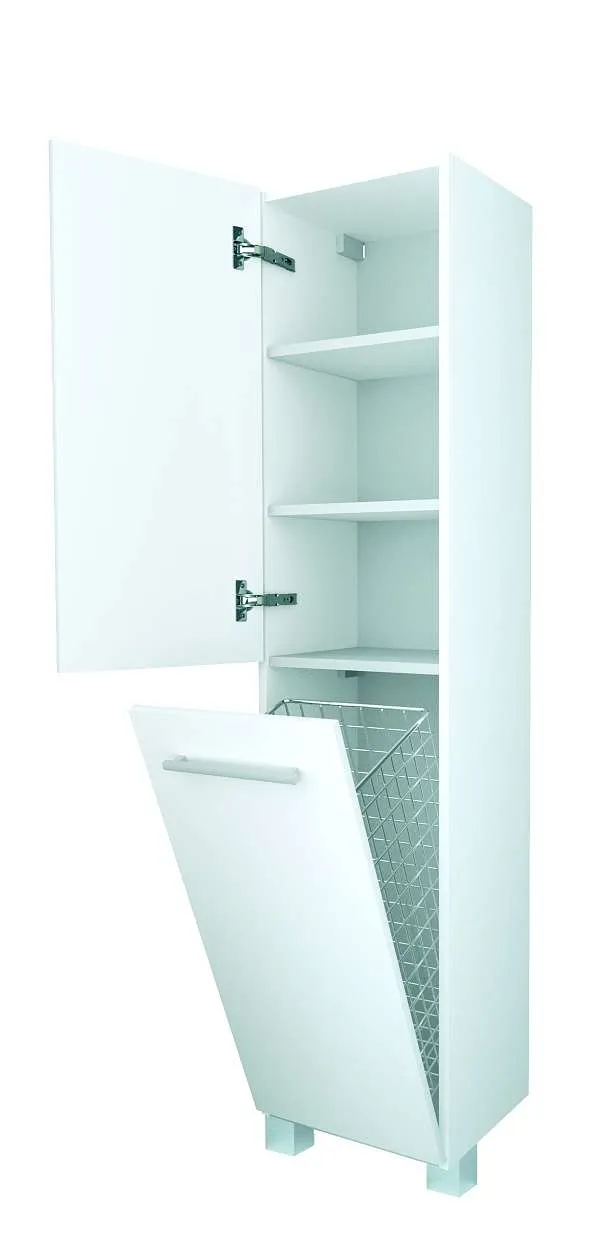 Пенал Соната 35Н 2д.б/к белый глянец R