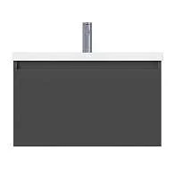 Тумба под раковину БЛОК МИНИ/Aris mini 60П (590х400х447) 1я антрацит/монолит дарк