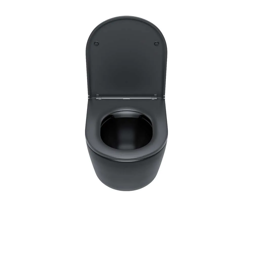 Унитаз подвесной IDDIS безободковый Blanco черный матовый BLAR3BMi25