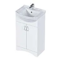 Тумба Уют 60Н 2д. Белая