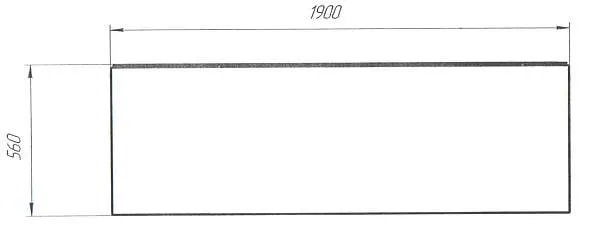 Панель ФЛЭТ/FLAT 1900 фронт