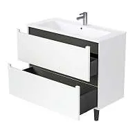 Тумба под раковину КОДА/Coda 75Н (750х887х471) 2я перламутр белый