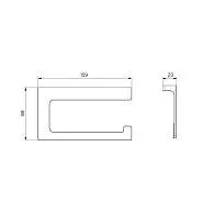 Бумагодержатель IDDIS Slide без крышки хром SLISC00i43
