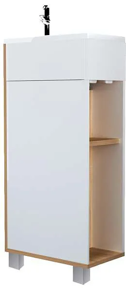 Тумба с раковиной ЛАУРА/Laura 40Н 1д. дуб сонома L