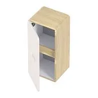 Пенал Vortex 700х350х300П 1д орех лучистый солнечный/супермат айс