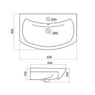 Раковина "БАЛТИКА 65" Santek