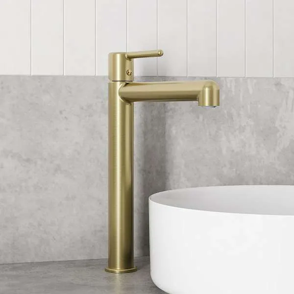 Cмеситель для раковины IDDIS Aiger высокий золото матовый AIGMG01i01