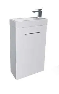 Тумба под раковину Ноктюрн 40П 1д мдф белый глянец