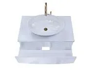 Тумба со столешницей НЕГА/Nega 80П 1в.я. белый