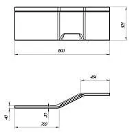 Панель КОНВЕЙ/CONVEY 1500 R фронт рельеф