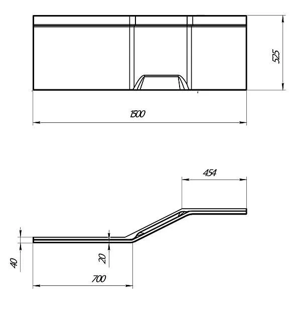 Панель КОНВЕЙ/CONVEY 1500 R фронт рельеф
