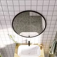 Зеркало МИСТЕРИЯ/Mystery 800П монолит найт круглое