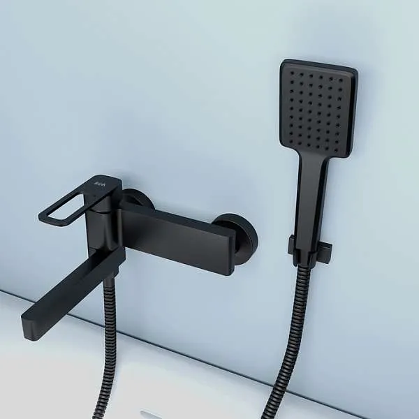 Смеситель для ванны IDDIS Slide черный SLIBL00i02