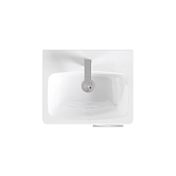 Тумба под раковину ТЕРА/Tera 55Н 1д. белый глянец