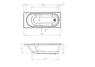 Ванна АТЛАС/ATLAS 1700х700 СМ/ПР