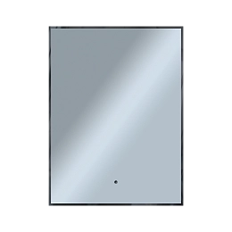 Зеркало Shape Strict (700х900х30) прямоугольник черный К01 LED датчик