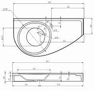 Раковина "Элипс Piccolo Polytitan" 85 L