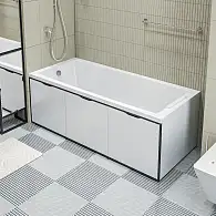 Экран для ванны ГРАНЖ ЛОФТ/GRUNGE LOFT 1800 белый