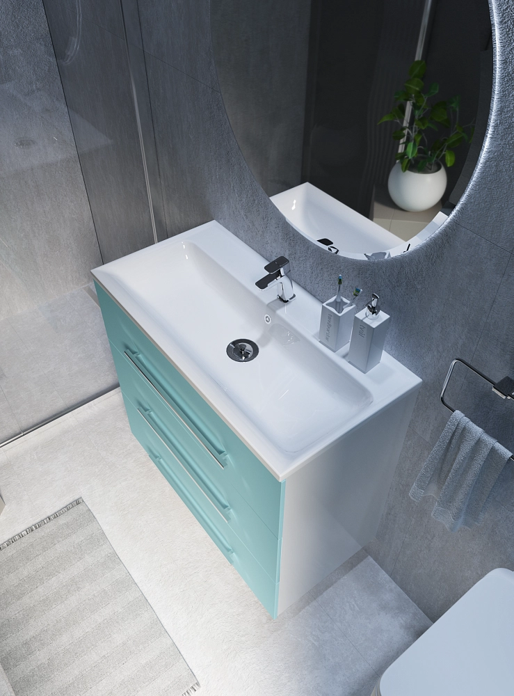 Раковина MIX 100 Polytitan