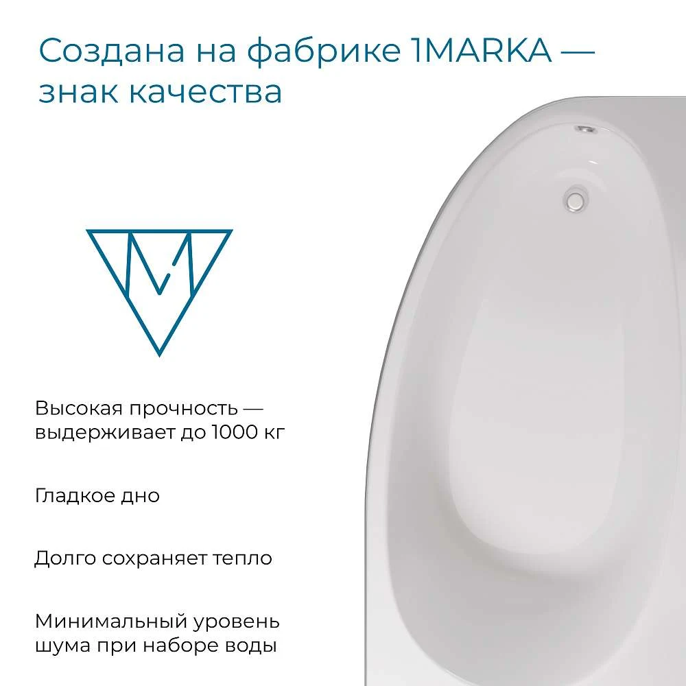 Ванна ДОННА 1700х900 R ПР