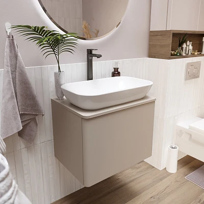 Тумба со столешницей ВИШ/Wish 60П 1я капучино